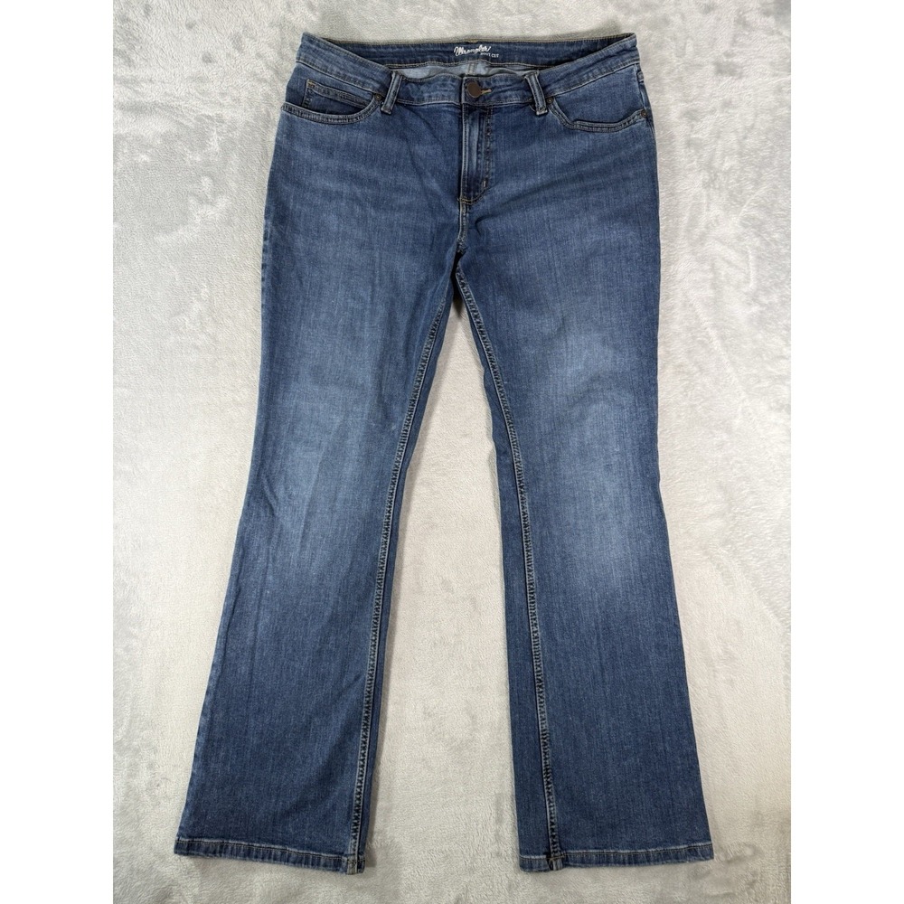 Wrangler Jeans Womens 15 33x32 Blue Denim Essential Stretch Mid Rise Boot Cut